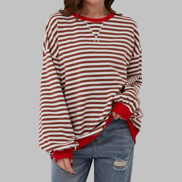 LUKA | Soft Striped Long Sleeve Top - Lightweight Spring Layer