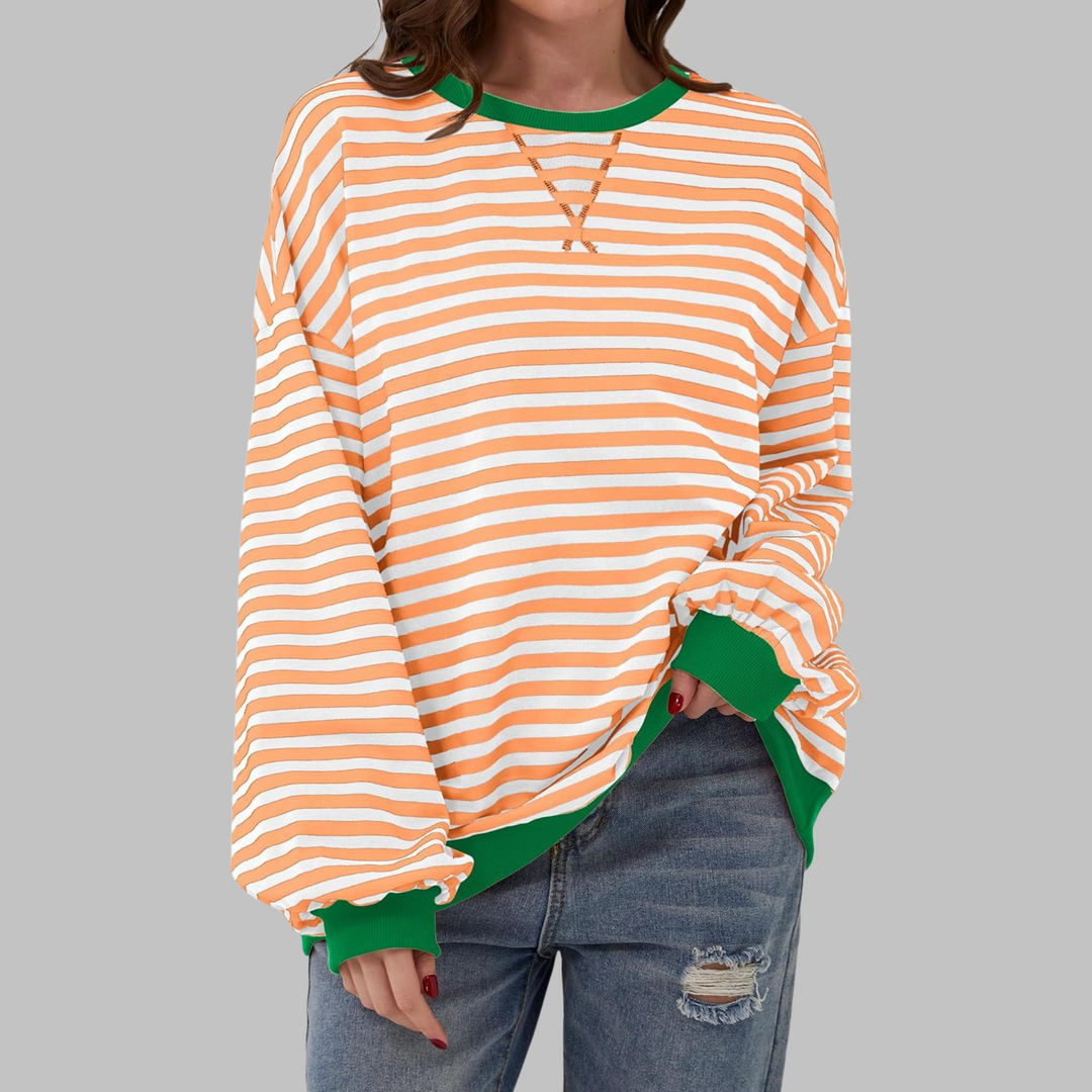 LUKA | Soft Striped Long Sleeve Top - Lightweight Spring Layer