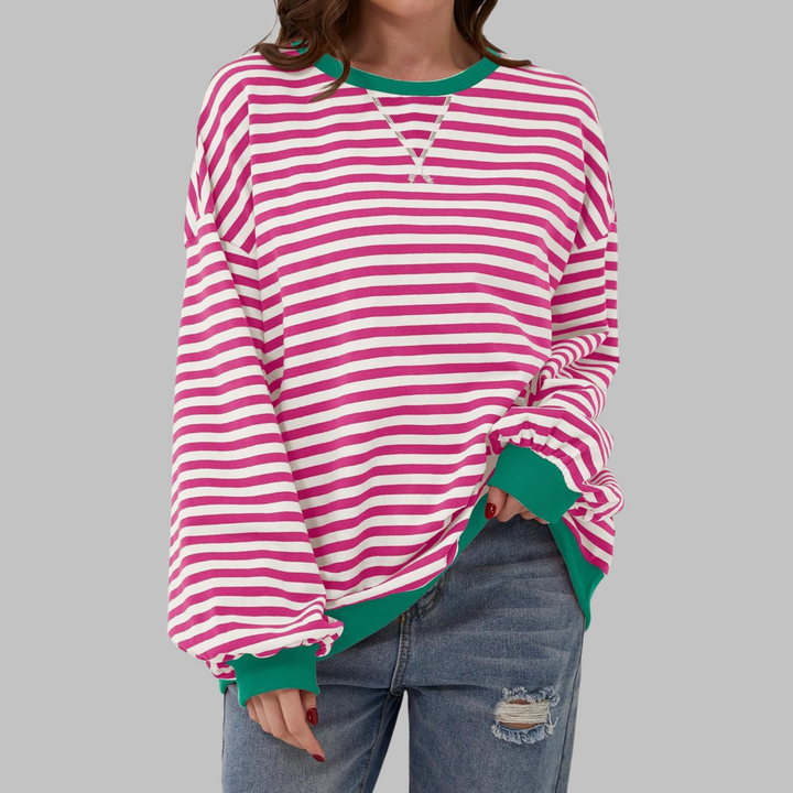 LUKA | Soft Striped Long Sleeve Top - Lightweight Spring Layer