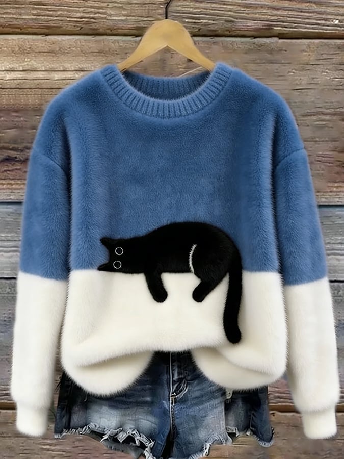 Fairmont | Casual Cat Graphic Sweater