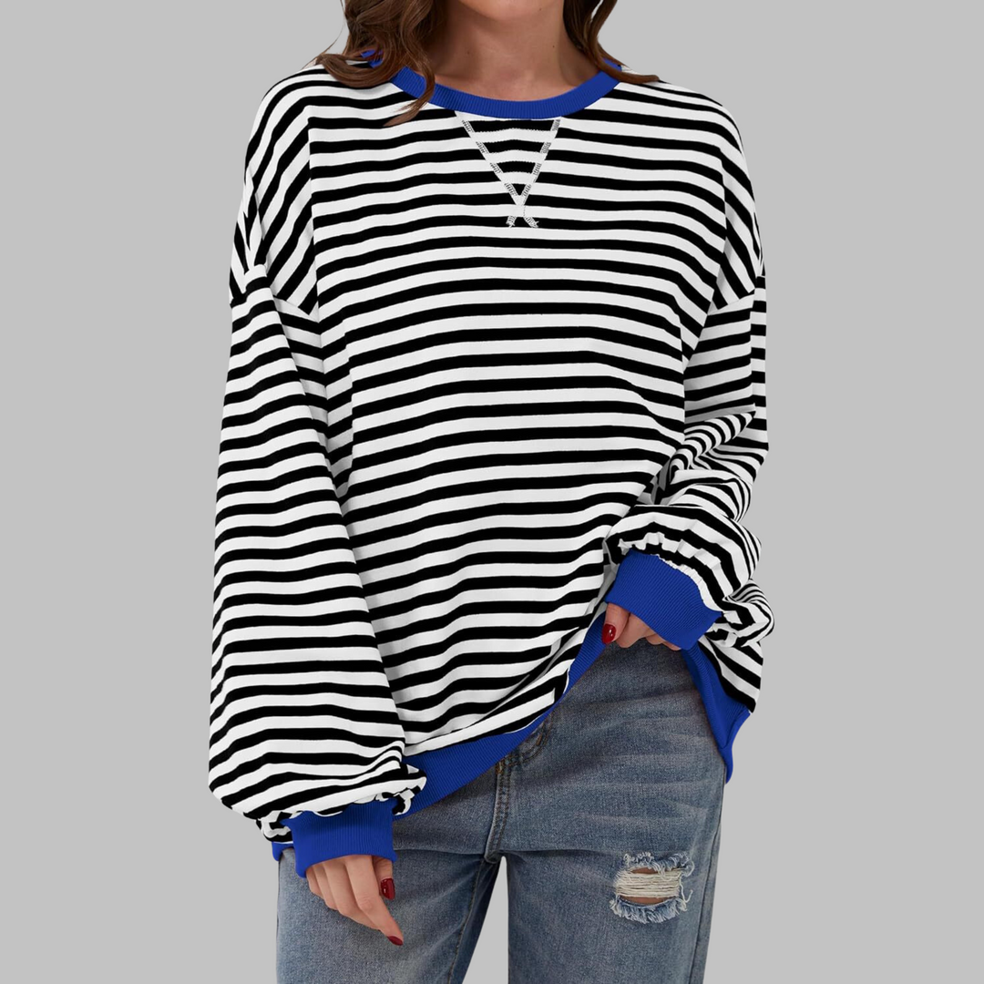 LUKA | Soft Striped Long Sleeve Top - Lightweight Spring Layer