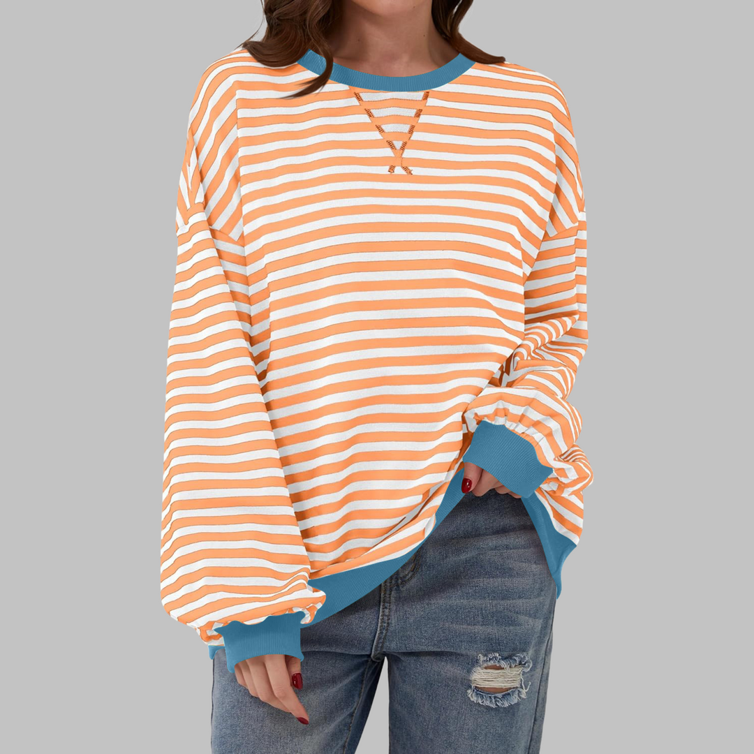 LUKA | Soft Striped Long Sleeve Top - Lightweight Spring Layer