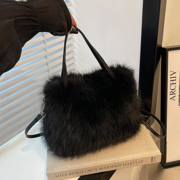 LIZZIE | Fashionable Imitation Fur Small Handbag