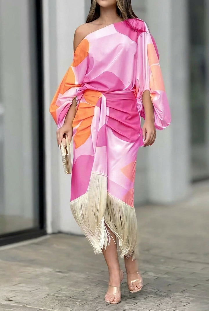 Dorothea | Two-piece set with fringe