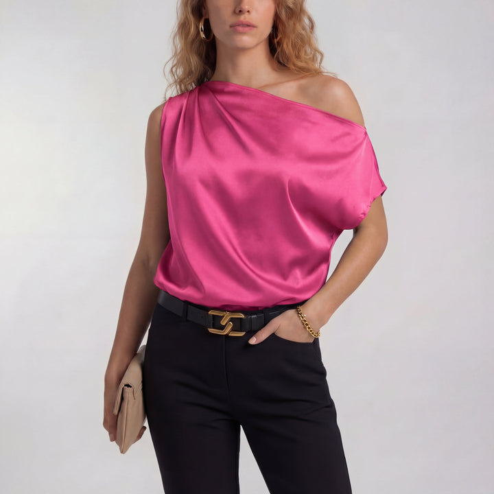 CAMILLA | Chic Casual One Shoulder Blouse